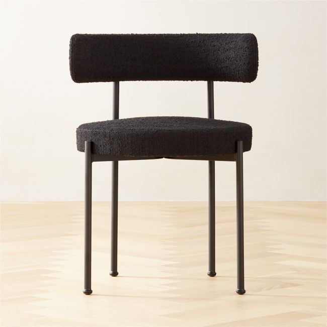 Inesse Boucle Black Dining Chair - Image 0