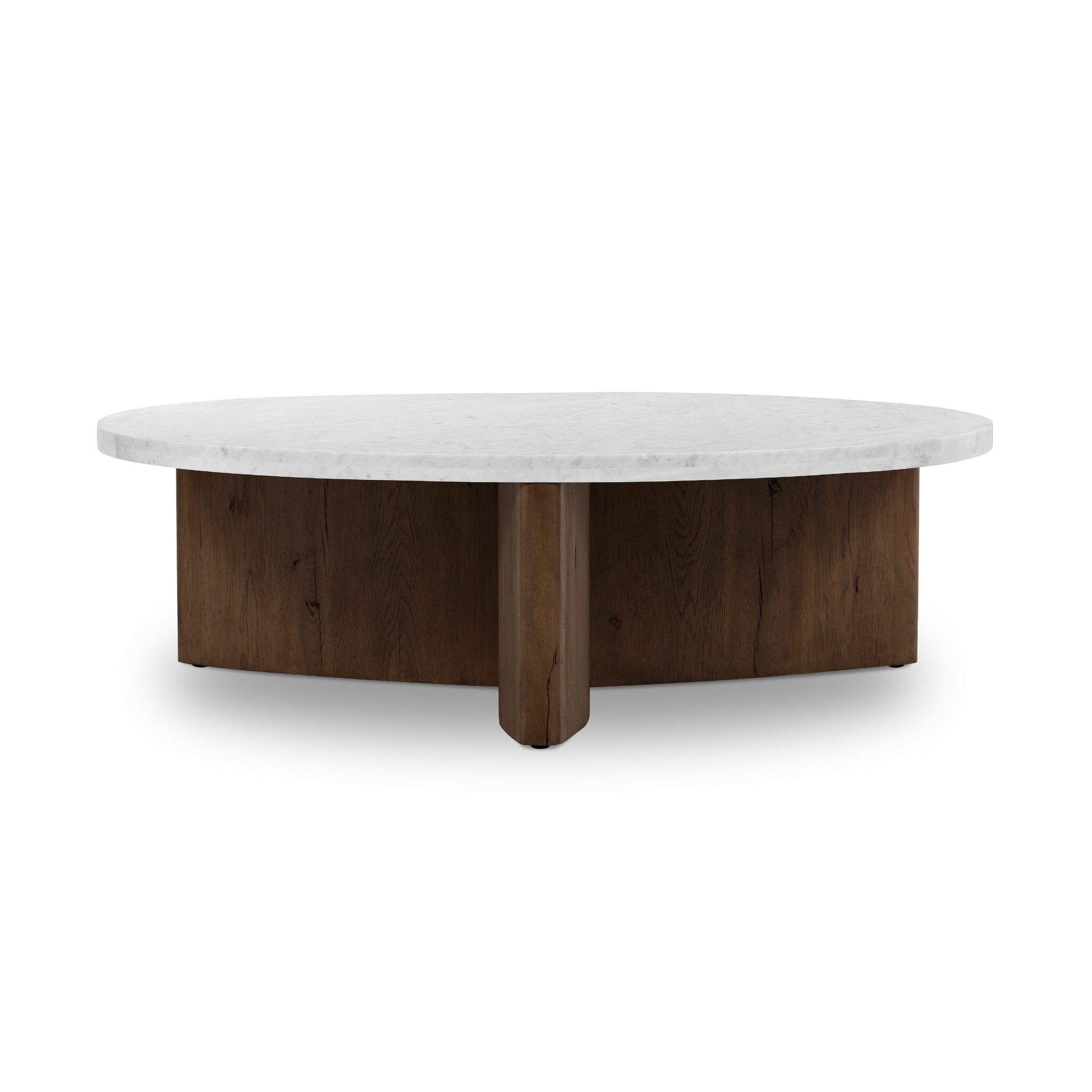 Toli Coffee Table - Italian White Marble - Image 1