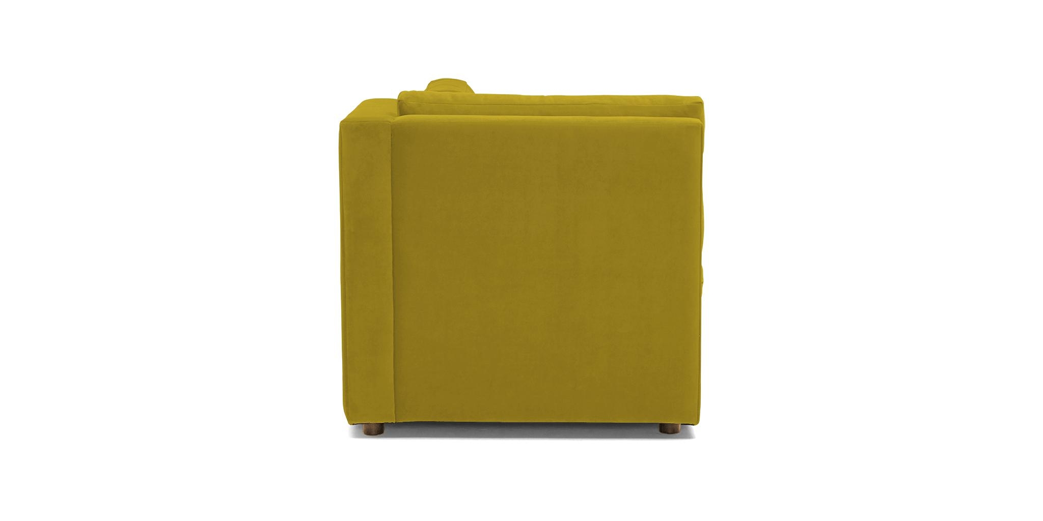 Yellow Daya Mid Century Modern Single Arm Chair - Bloke Goldenrod - Image 1