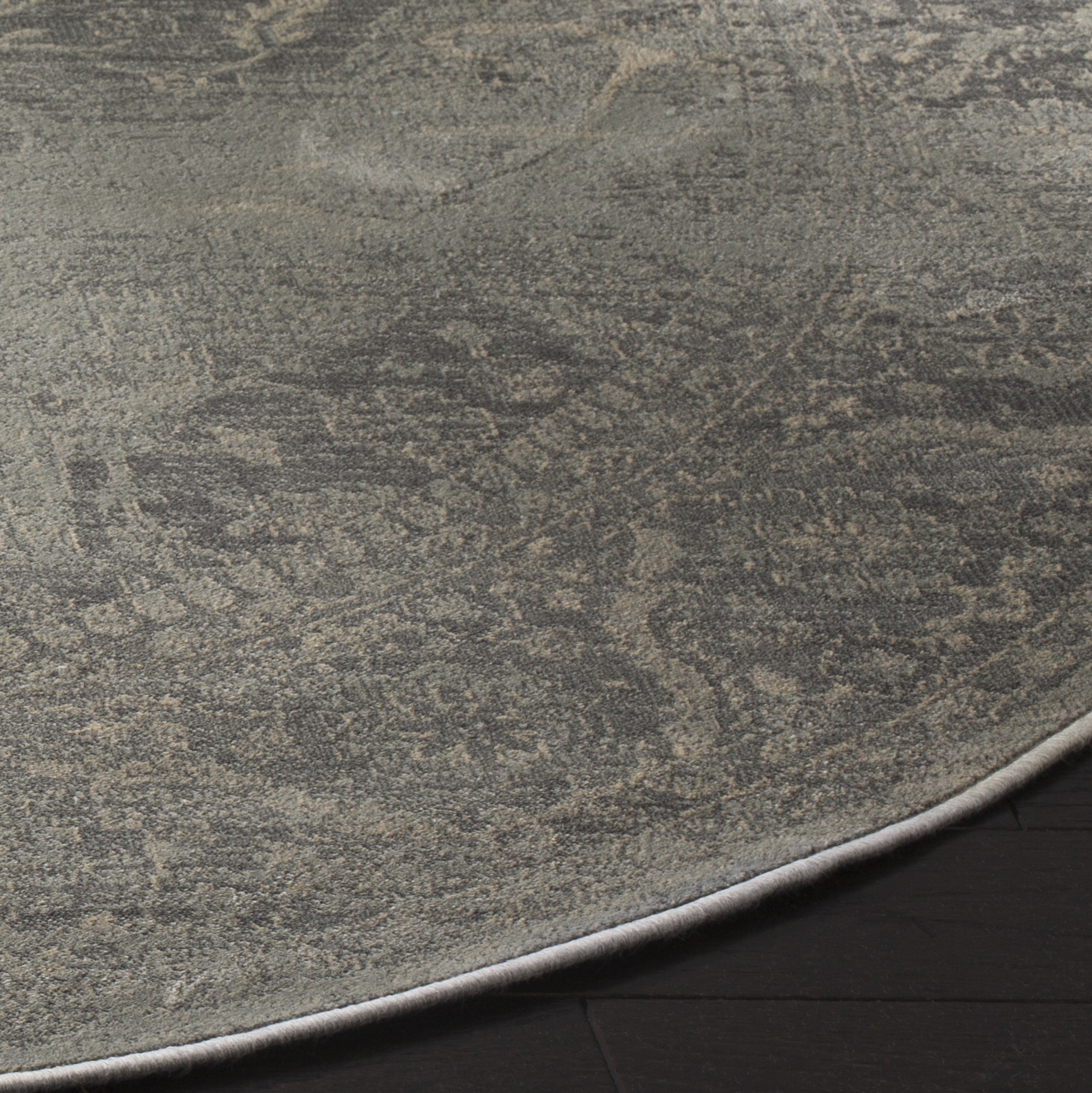 Arlo Home Woven Area Rug, VTG159-7660, Silver,  6' X 6' Round - Image 2