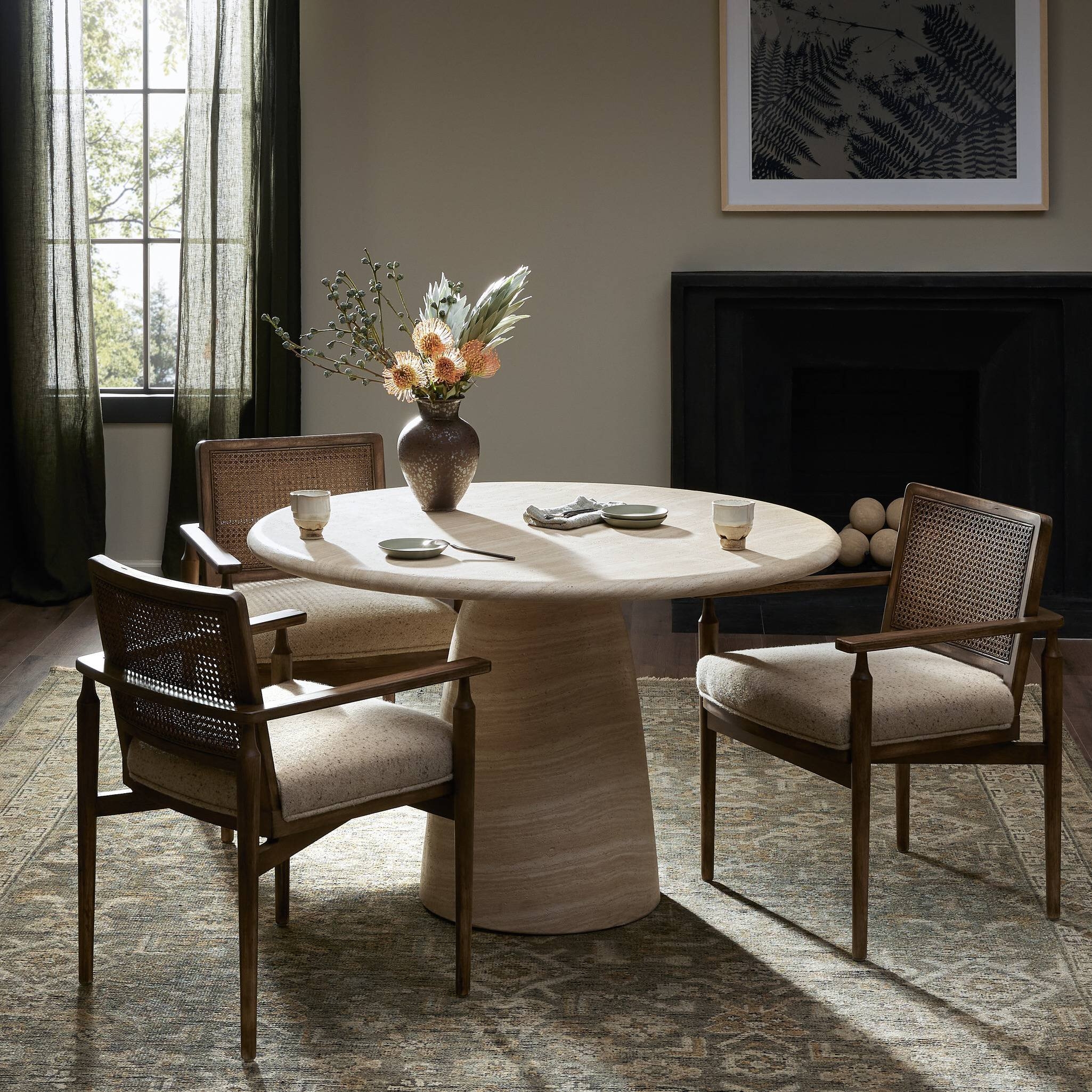 Janice Dining Table - Sand Striae - Image 9