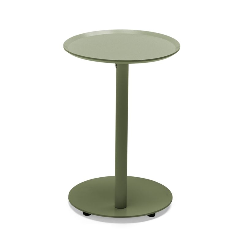 Neighbor ™ Aluminum 16" Olive Round Outdoor Side Table - Image 5