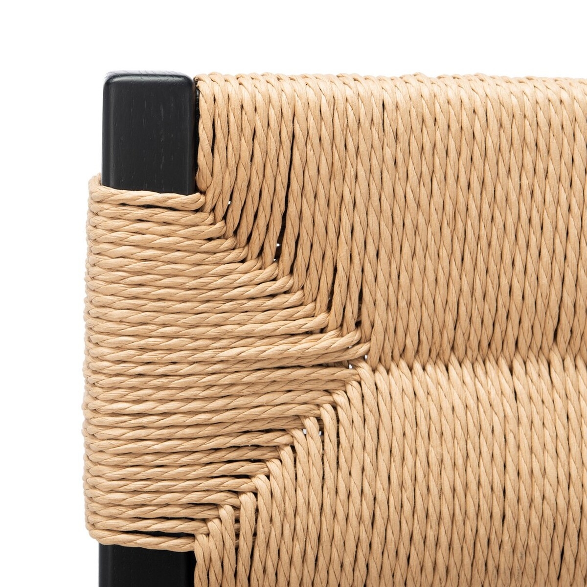 Cody Rattan Dining Chair - Black/Natural - Image 2