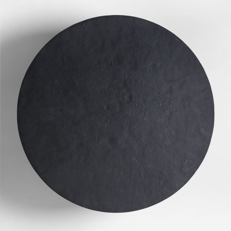 Willy Charcoal Concrete 44" Round Pedestal Coffee Table by Leanne Ford - Image 4