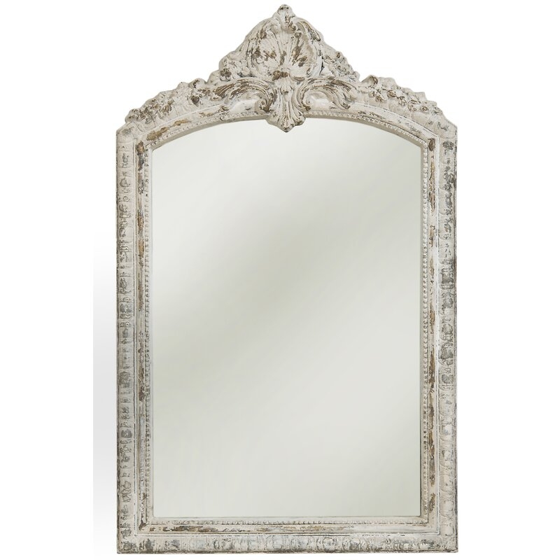French Market Collection Thais Farmhouse / Country Distressed Accent Mirror - Image 0