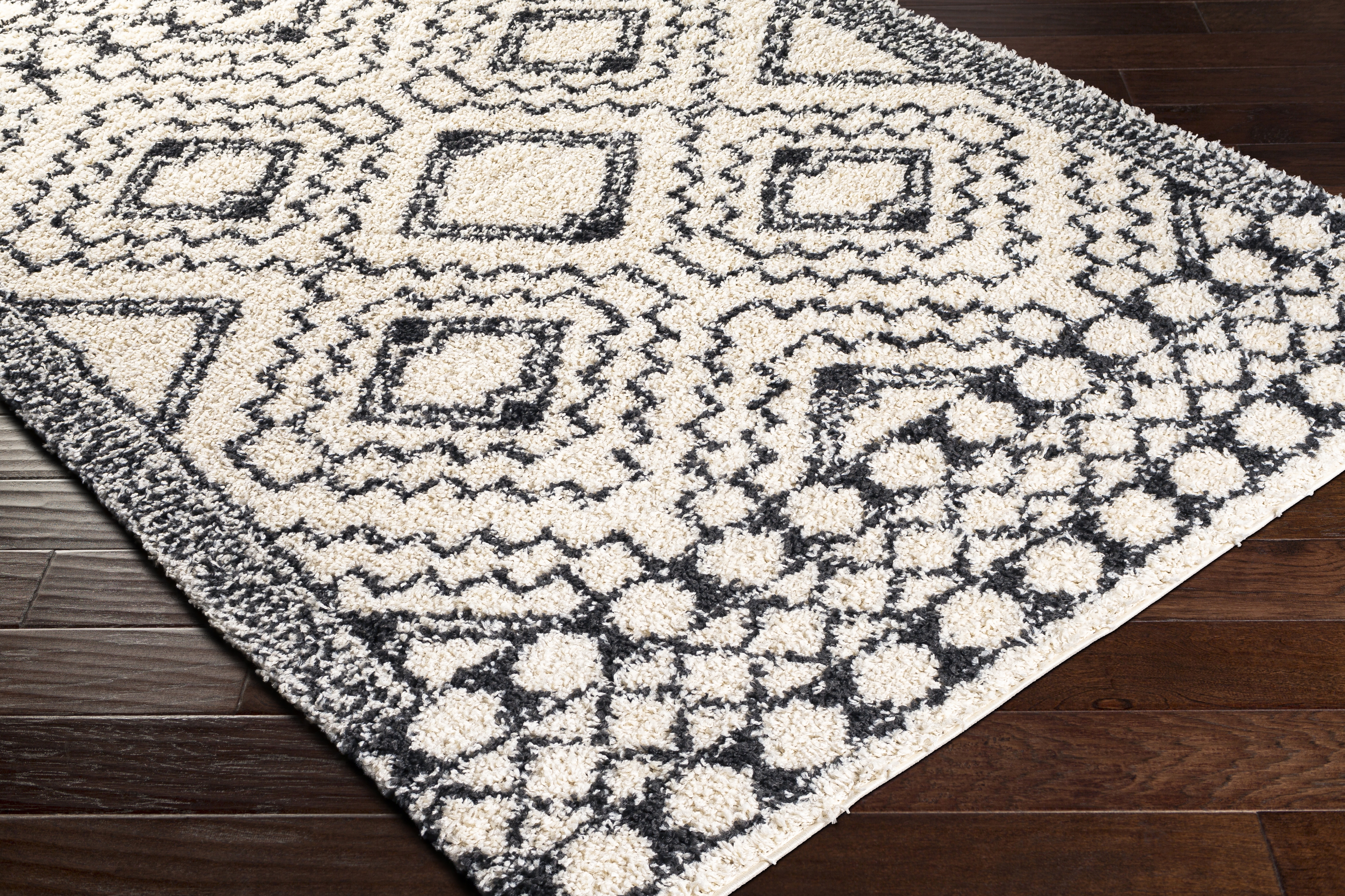 Beni Shag Beige Indoor 2'7" x 7'3" Machine Woven Rug - Image 6