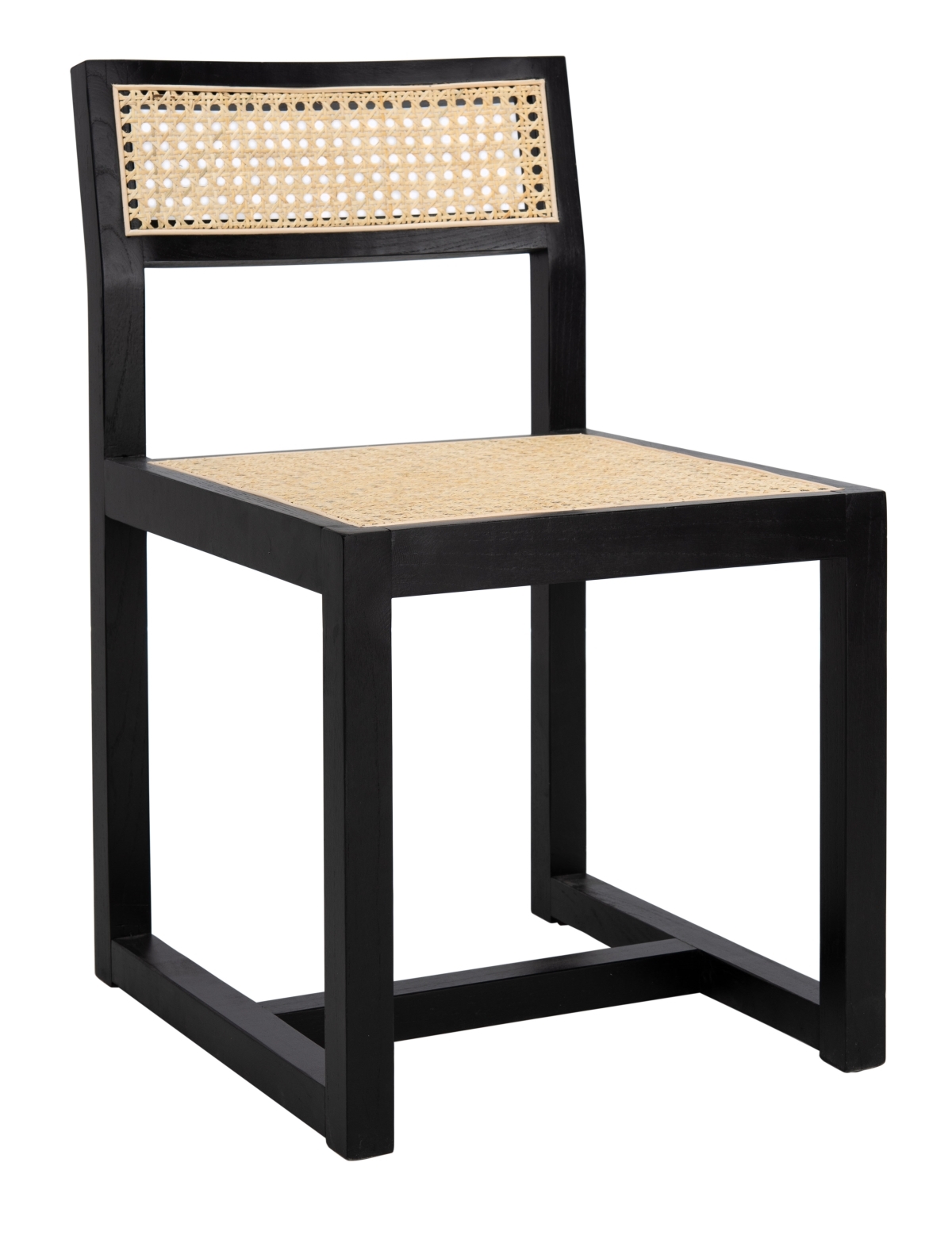 Bernice Cane Dining Chair - Black / Natural - Safavieh - Image 5
