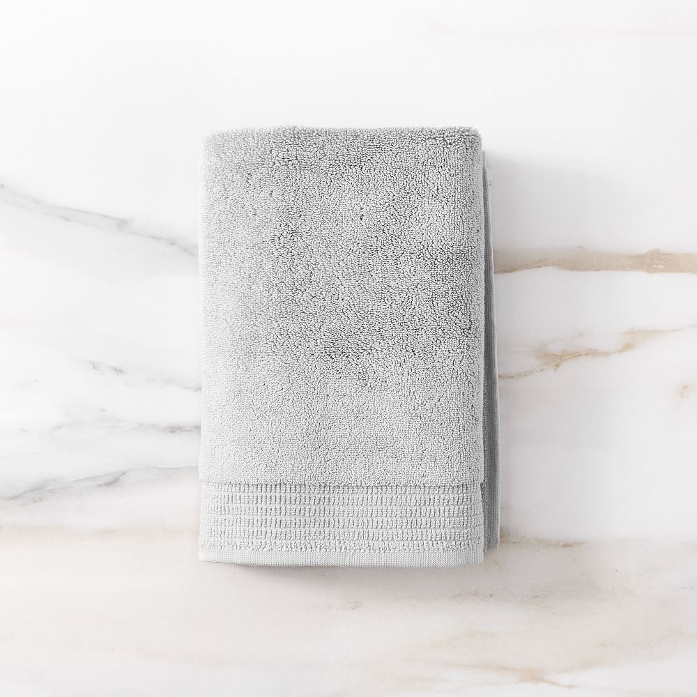 Premium Spa Organic Towel, Hand Towel, Frost Gray - Image 0