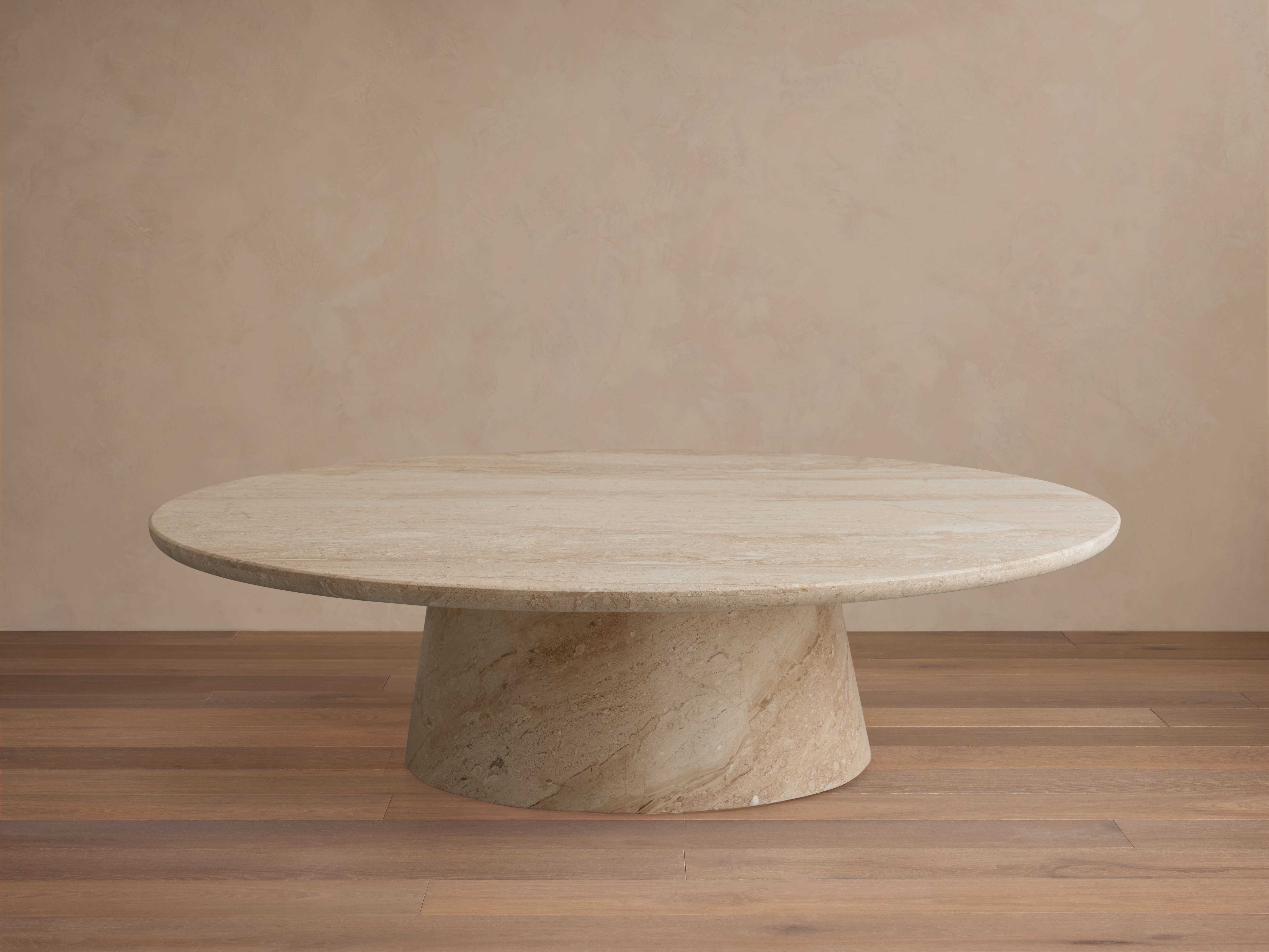 Hemmings Nesting Coffee Table Stone 42" X 15" in Natural  Beige Coralle  - Image 0