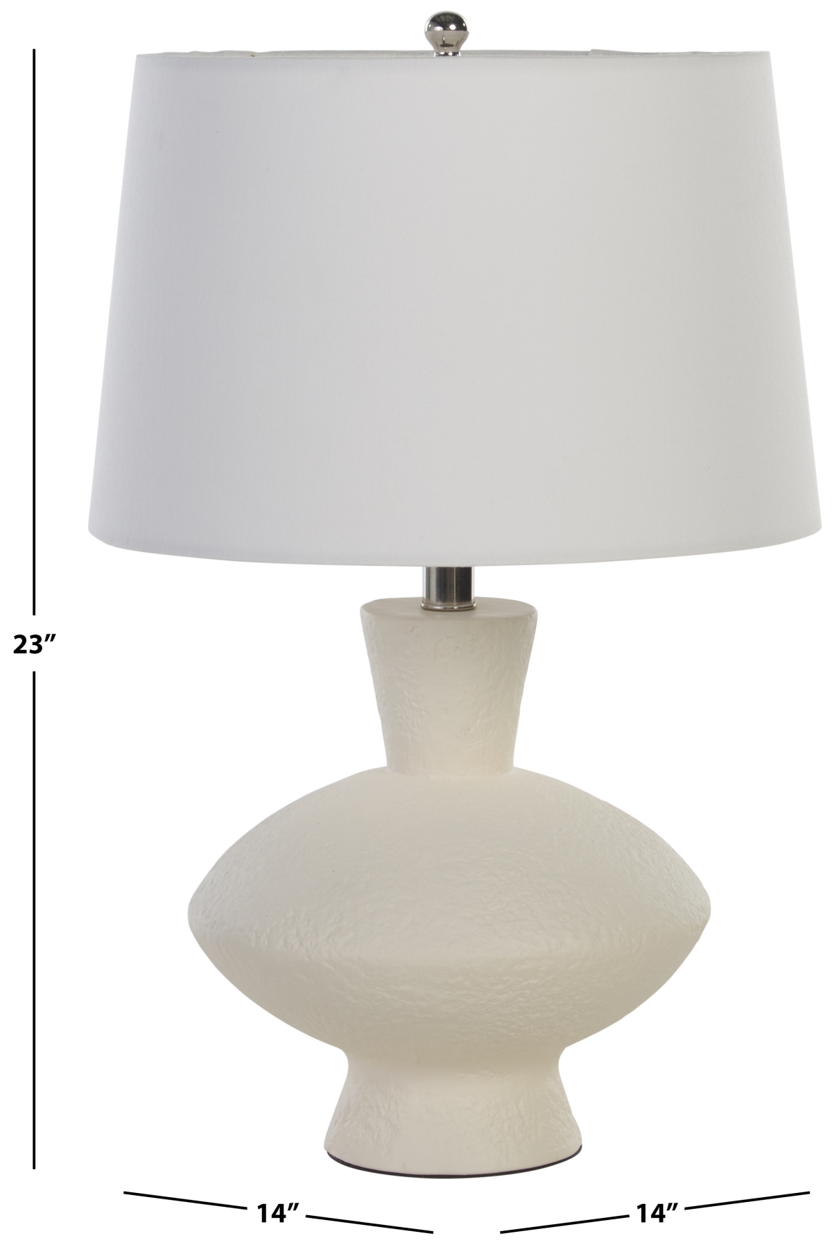 Jola 23 Inch Table Lamp - Off White - Image 4
