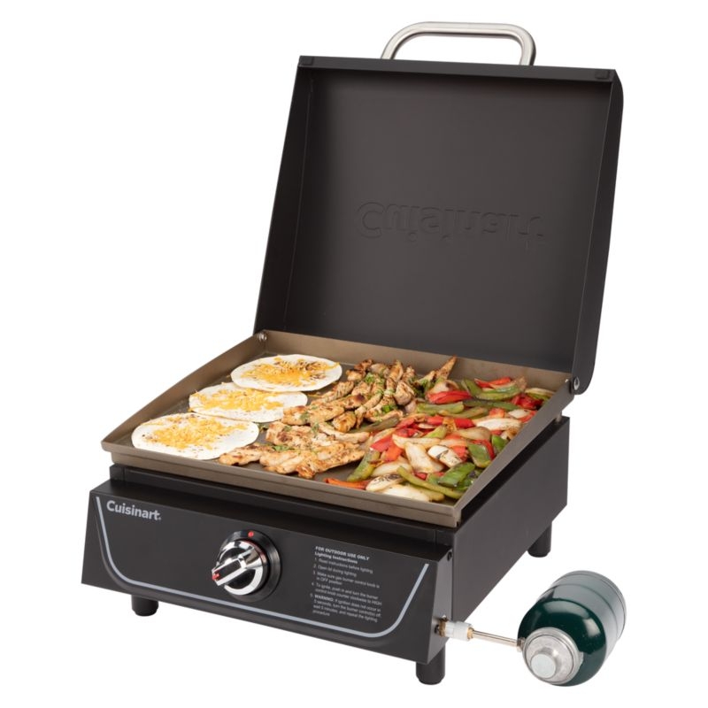 Cuisinart ® 17" Tabletop Gas Griddle with Hood - Image 1
