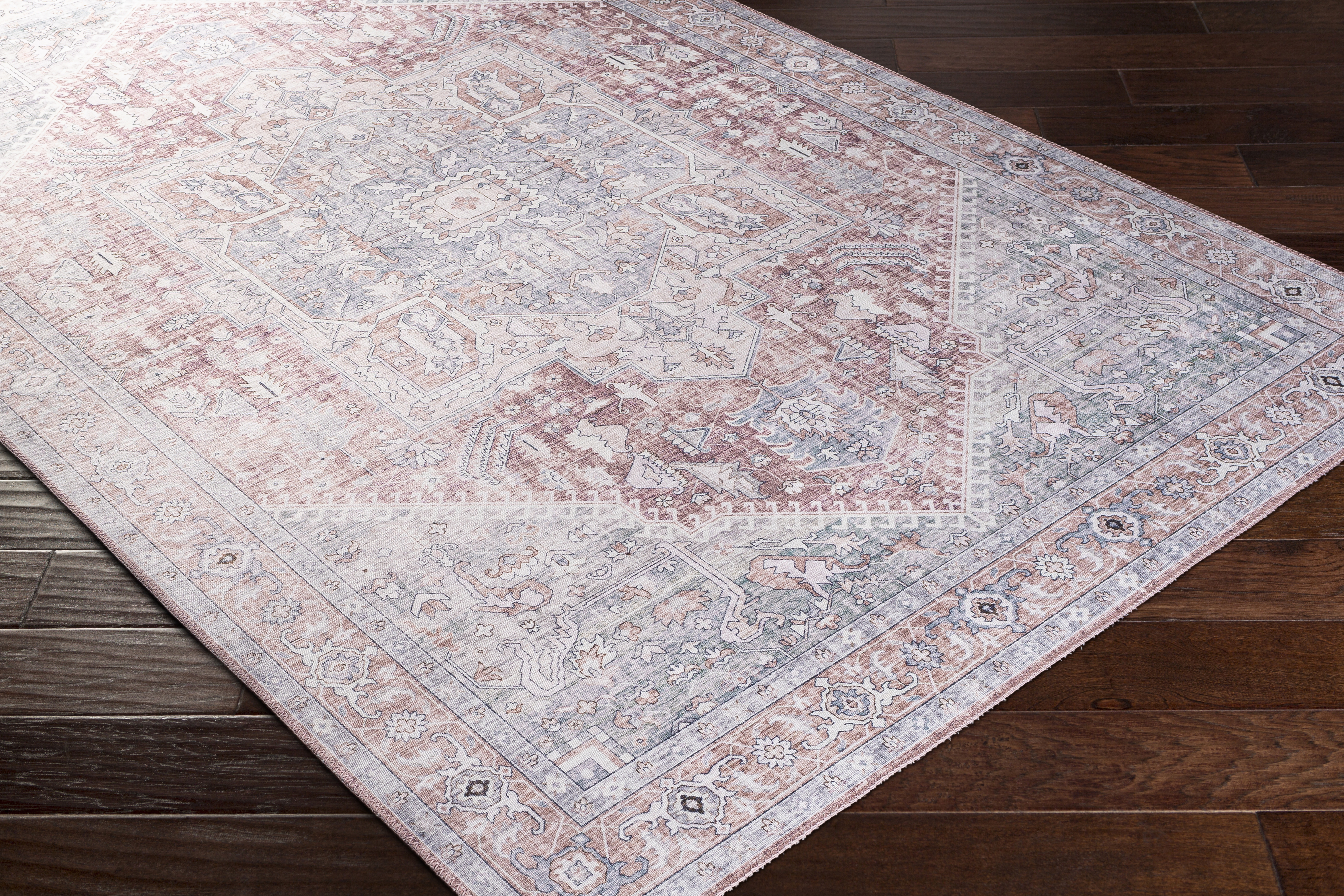 Iris Gray Indoor 2'2" x 3'9" Machine Woven Rug - Image 6