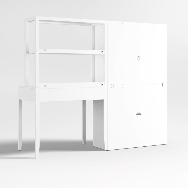 Ever Simple Modular White Wood Kids Workspace Suite - Image 6