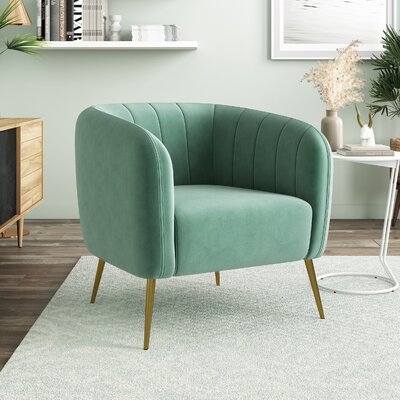 Dany 28'' W Tufted Barrel Chair - Image 0