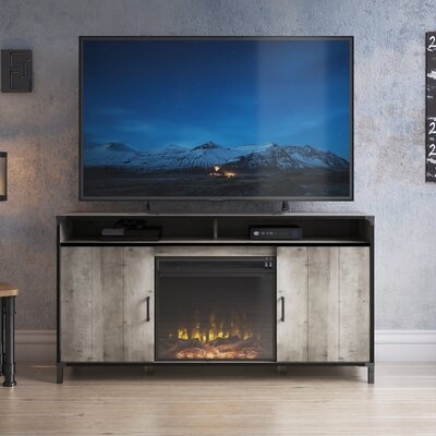 Viles TV Stand for TVs up to 65" with Electric Fireplace Included - Image 0