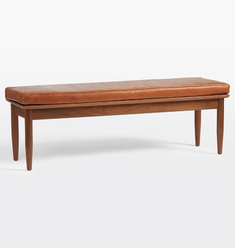 Shaw Bench with Leather Cushion - Image 0