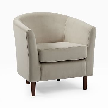 Mila Chair, Poly, Distressed Velvet, Dune, Auburn - Image 3