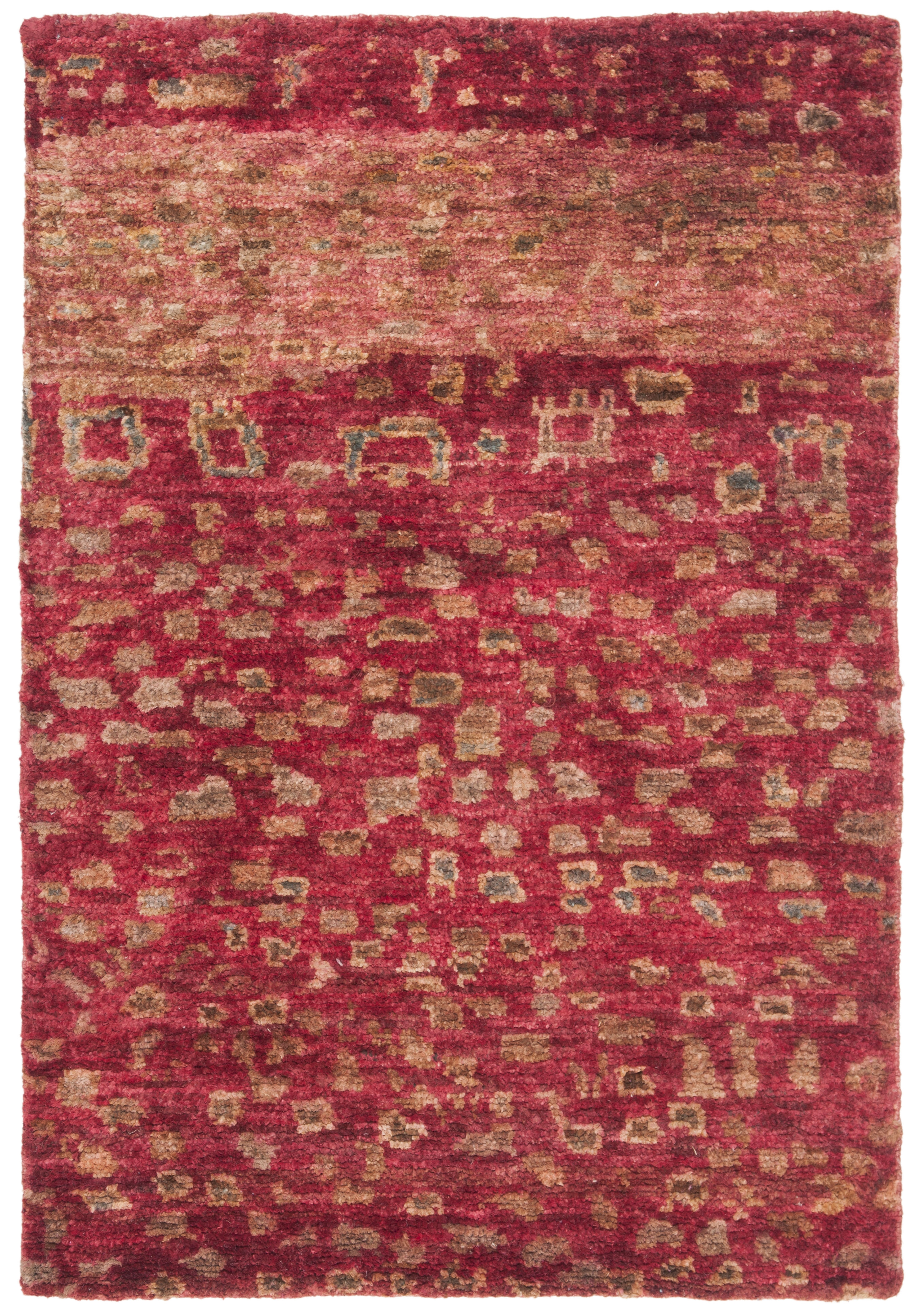 Arlo Home Hand Knotted Area Rug, TGR646A, Red/Multi,  4' X 6' - Image 0