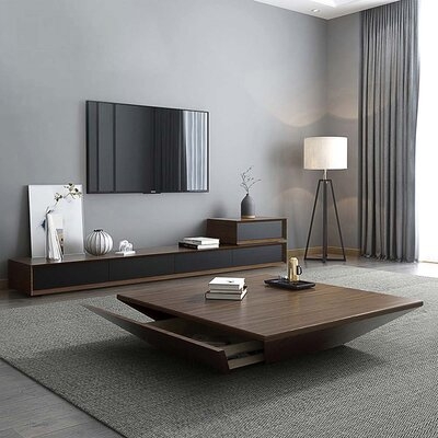 Garica Solid Coffee Table with Storage - Image 0