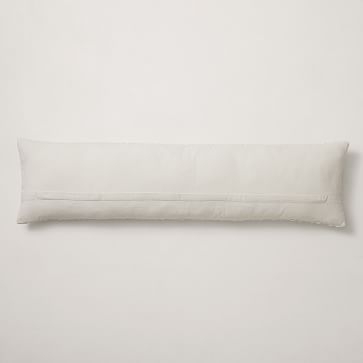 Mariposa Pillow Cover, 12"x46", White - Image 1