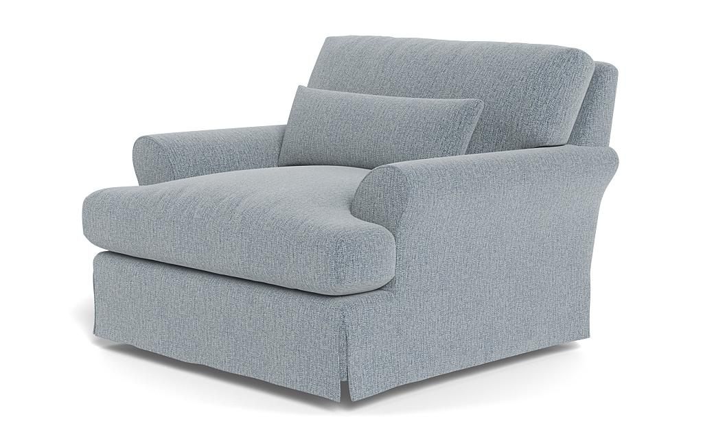 Maxwell Slipcovered Swivel Chair by Apartment Therapy - Image 2