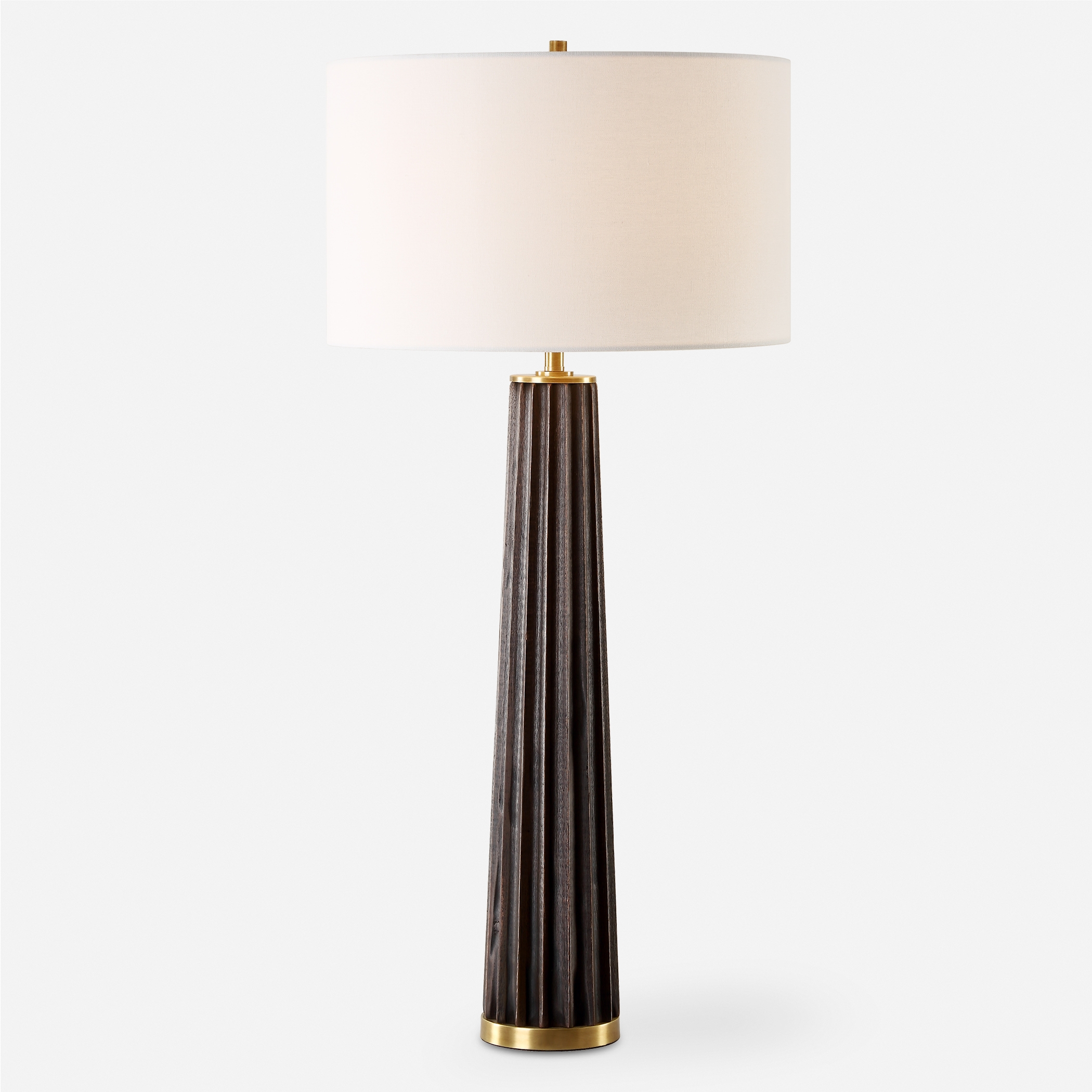 Forage Dark Scalloped Table Lamp - Image 0