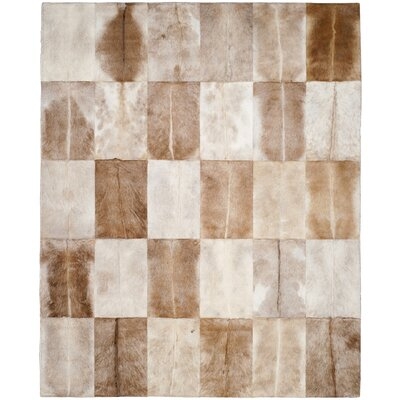 Sequoyah Handwoven Natural Cowhide Area Rug - Image 0
