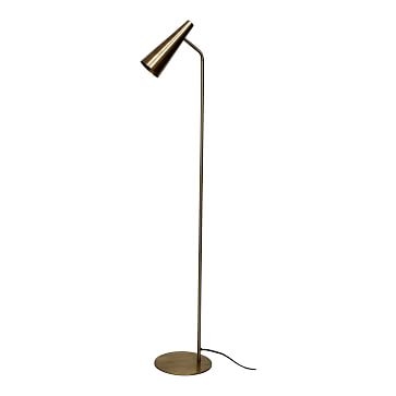 Modern Cone Floor Lamp, Gold - Image 1