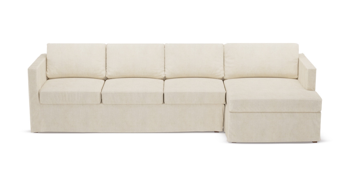 Slipcover Sectional | Right | Talc Linen - Image 0