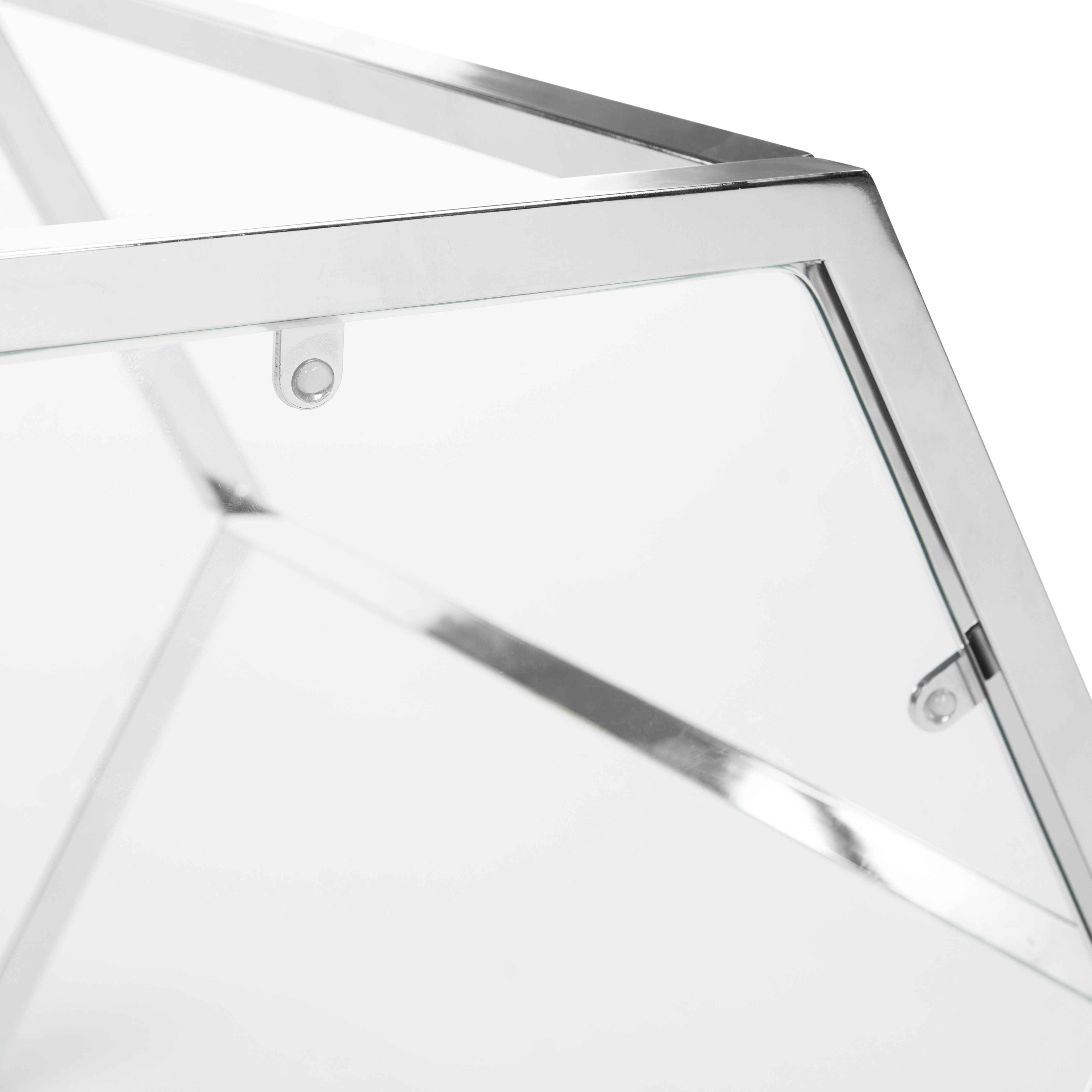 Teagan Glass End Table - Chrome - Arlo Home - Image 6