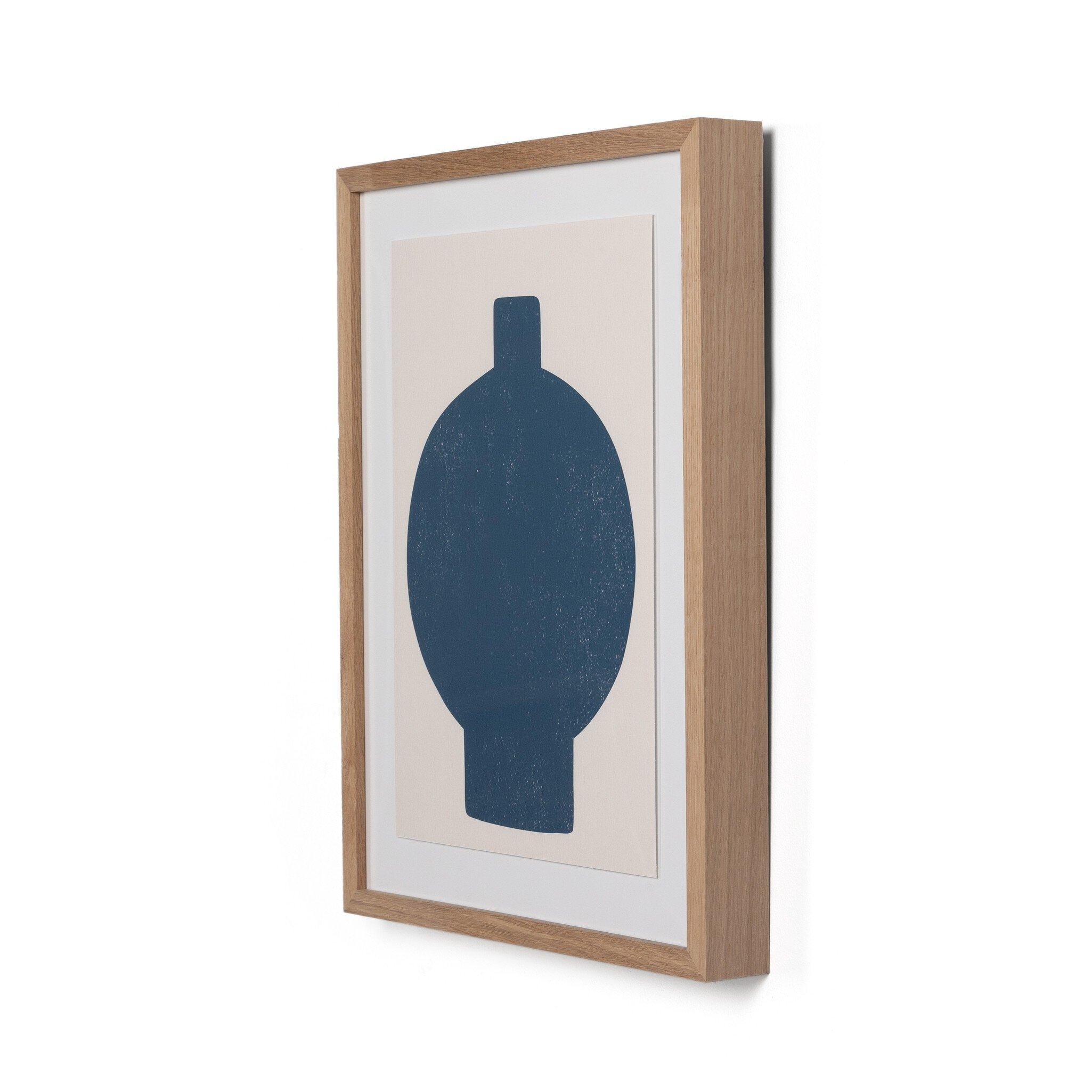 Ceramic Vase III by Roseanne Kenny - Vertical Grain 2.5 White Oak - Image 1