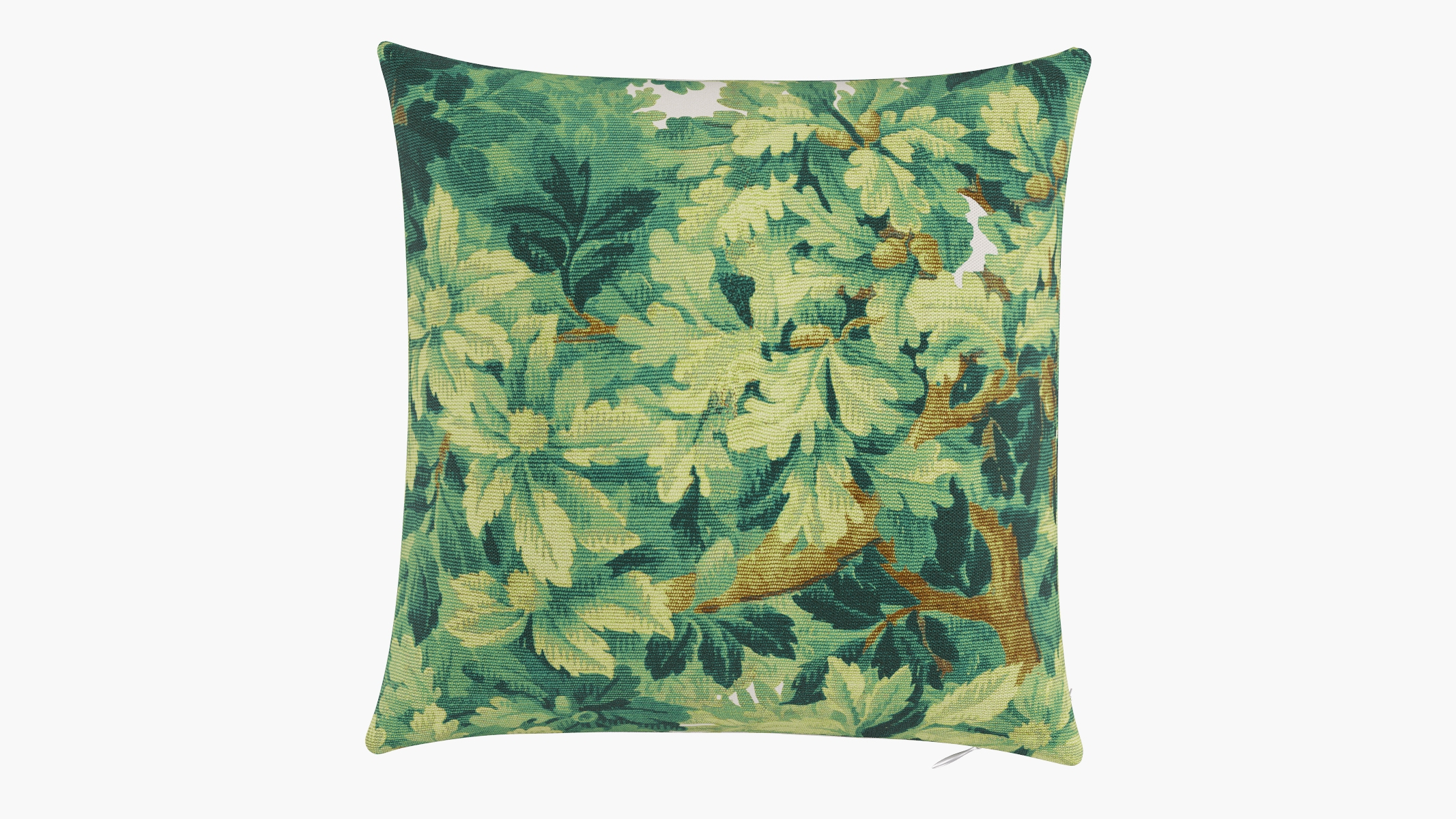 Throw Pillow 16", Verdure Bois De Chene, 16" x 16" - Image 0