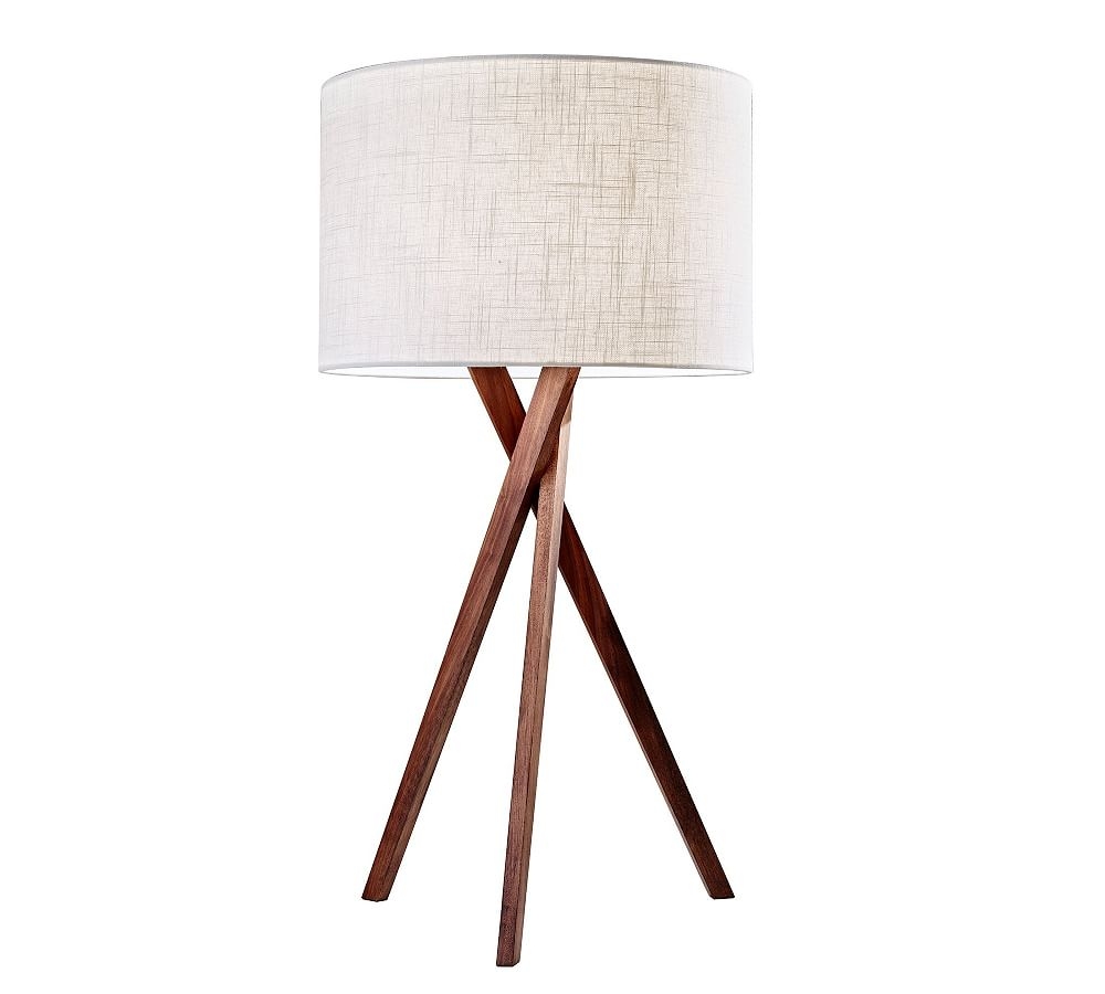 Genoa Wooden Table Lamp, Walnut - Image 0