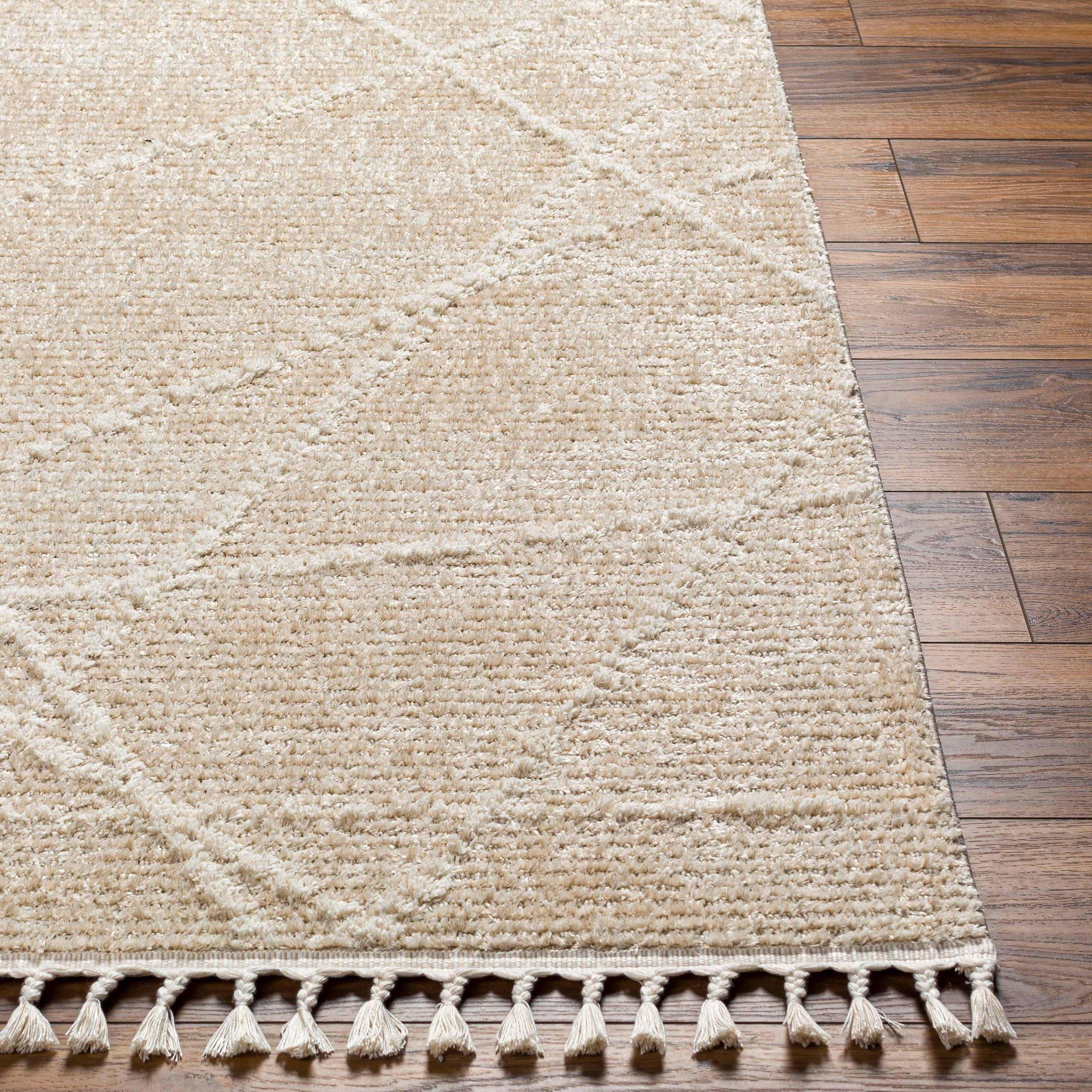 Rudy Beige Indoor 9'2" x 12' Machine Woven Rug - Image 2