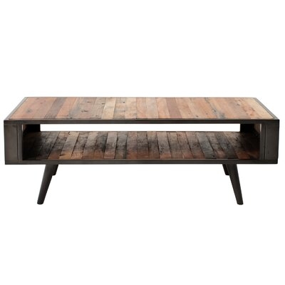 Curtiss Solid Wood Coffee Table with Storage - Image 0