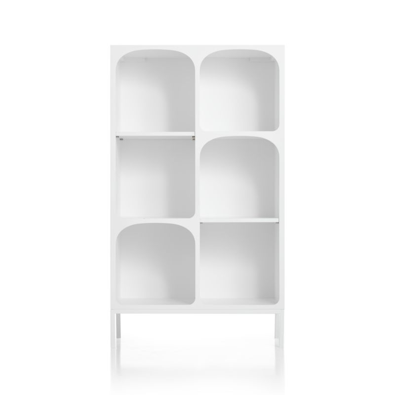 Anders White Cube Bookcase with Legs RESTOCK Late February 2022 - Image 2