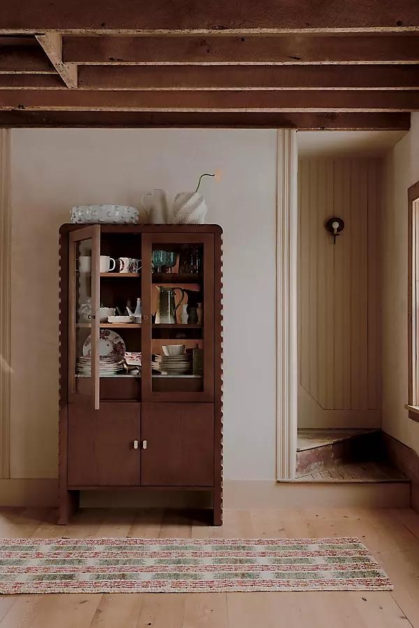 Brentley Marble-Top Ash Wood Hutch - Image 0