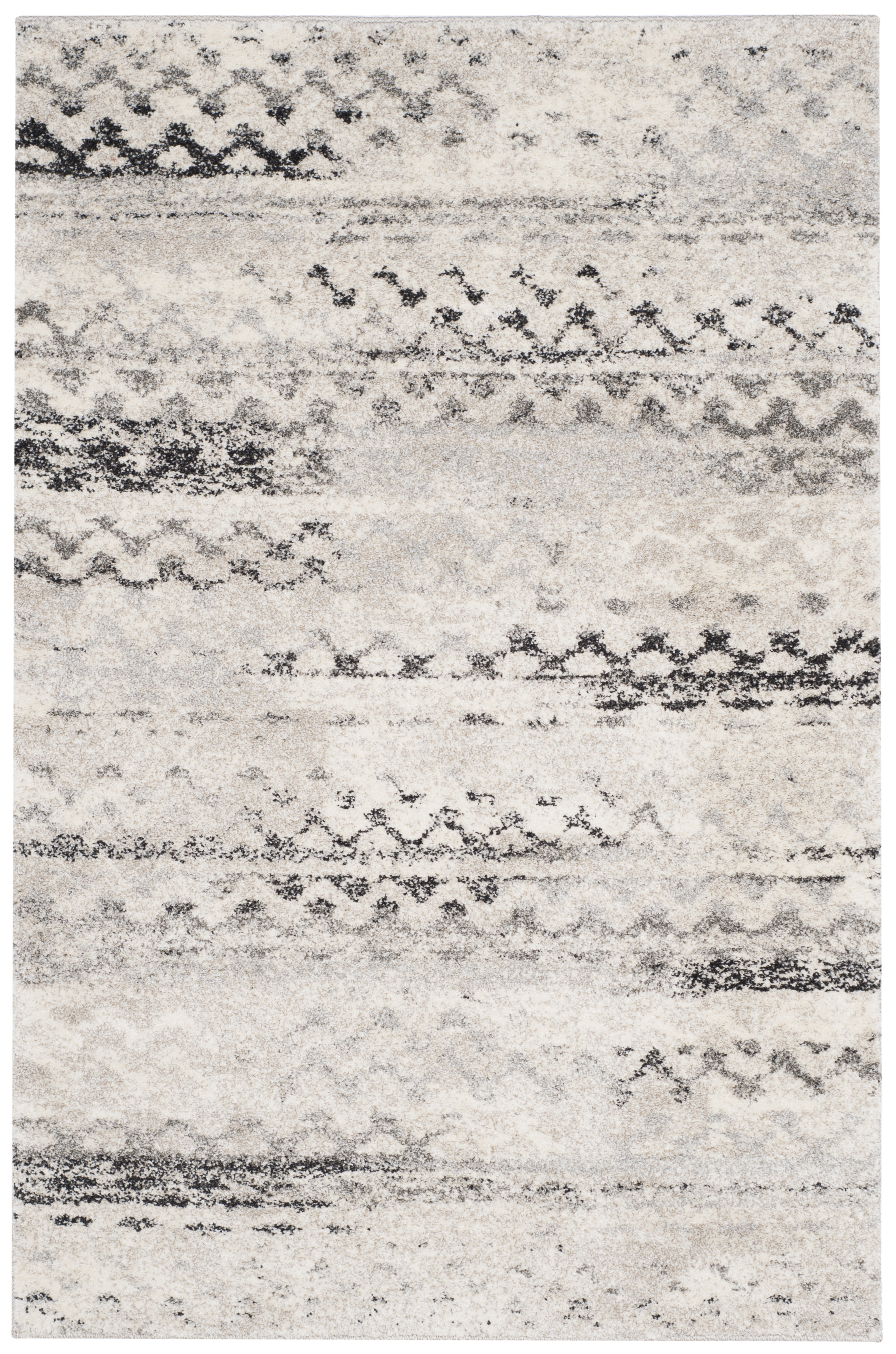 Arlo Home Woven Area Rug, RET2136-1180, Cream/Grey,  4' X 6' - Image 0