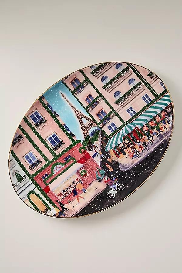 Holiday in the City Stoneware Platter - Image 0