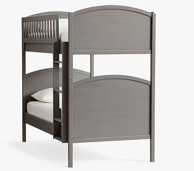 Austen Twin-over-Twin Bunk Bed, Antiqued Charcoal - Image 0