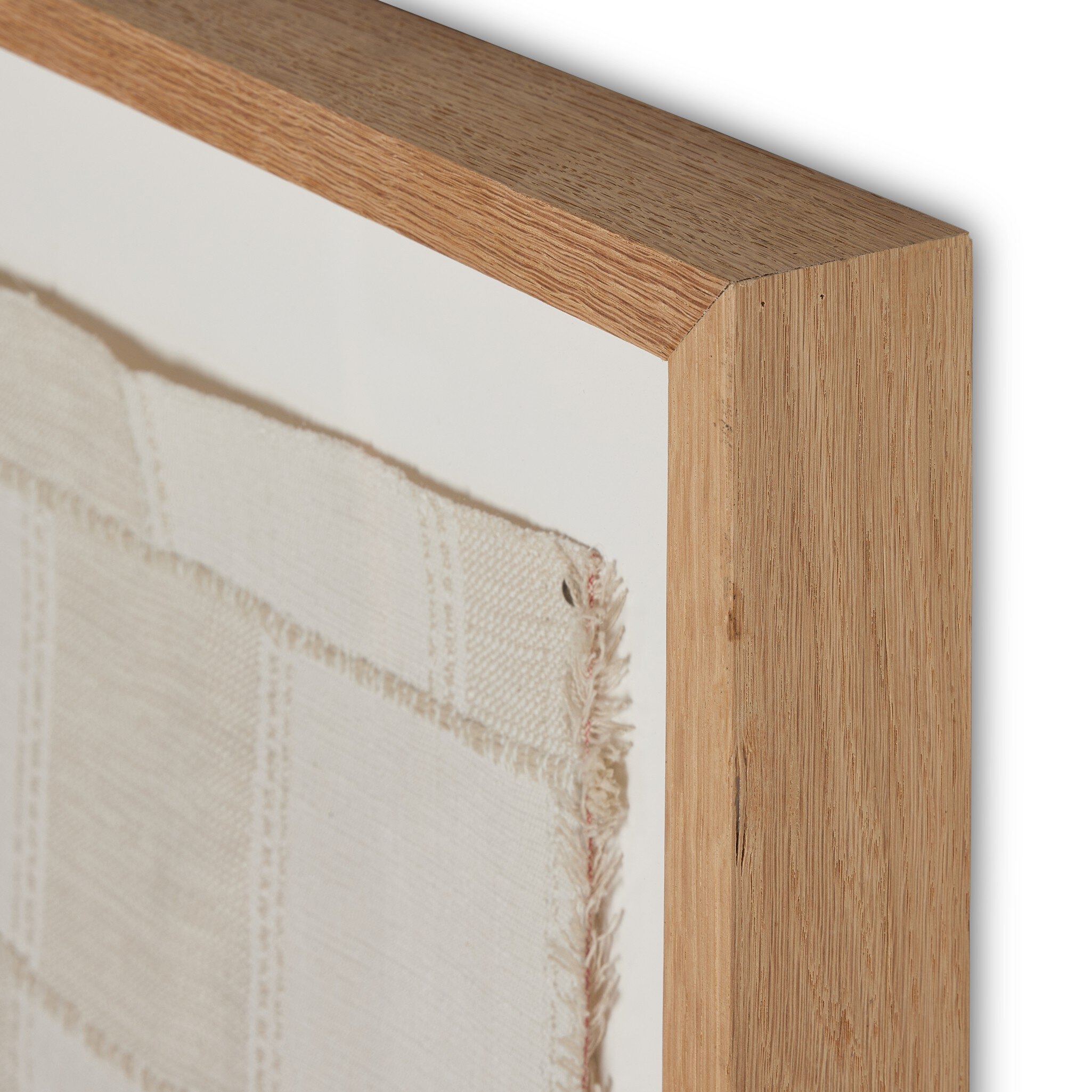 Thomwell Woven Textile by FH Art Studio - Vertical Grain 2.5 White Oak - Image 2