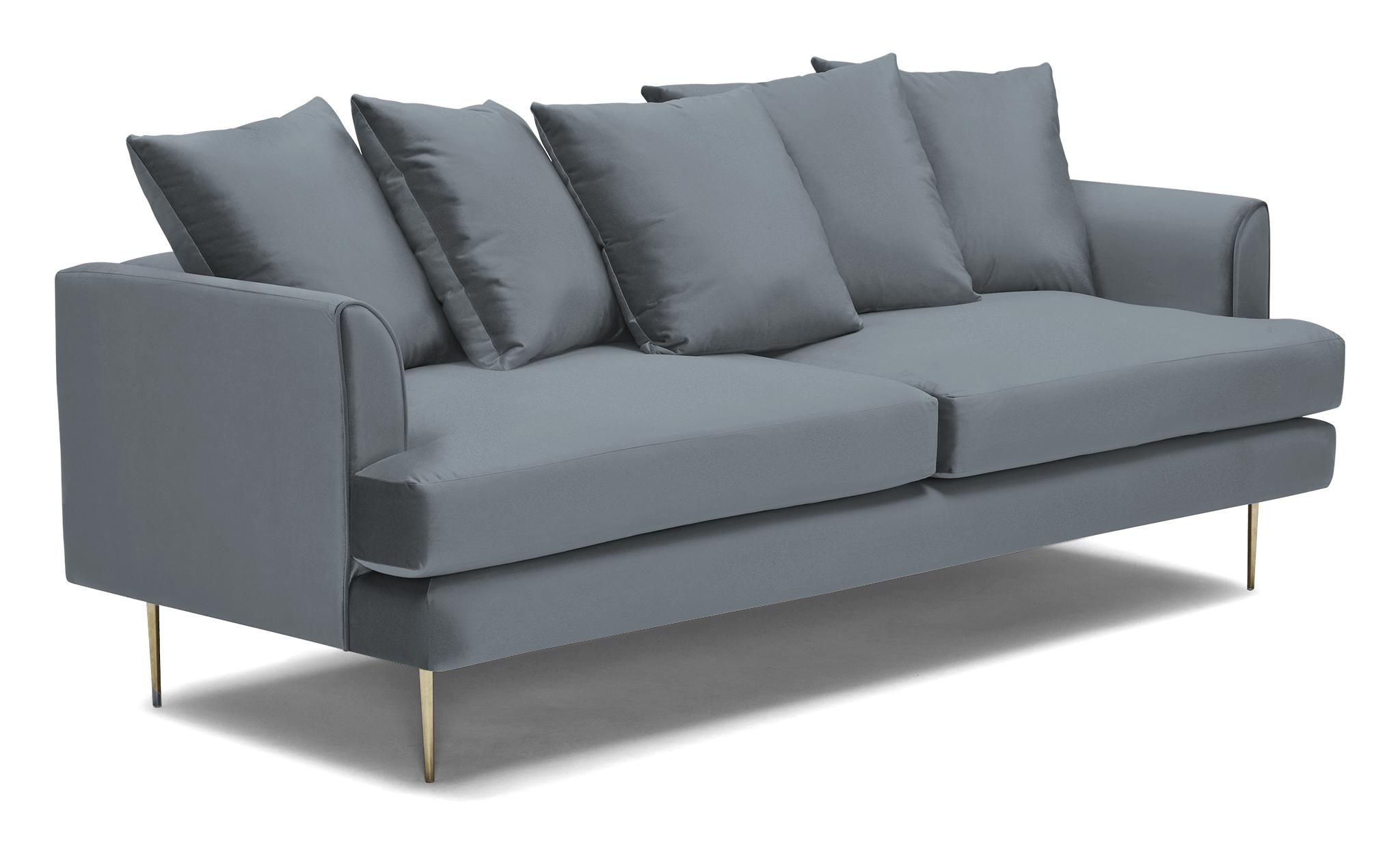 Gray Aime Mid Century Modern Sofa - Synergy Pewter - Image 1