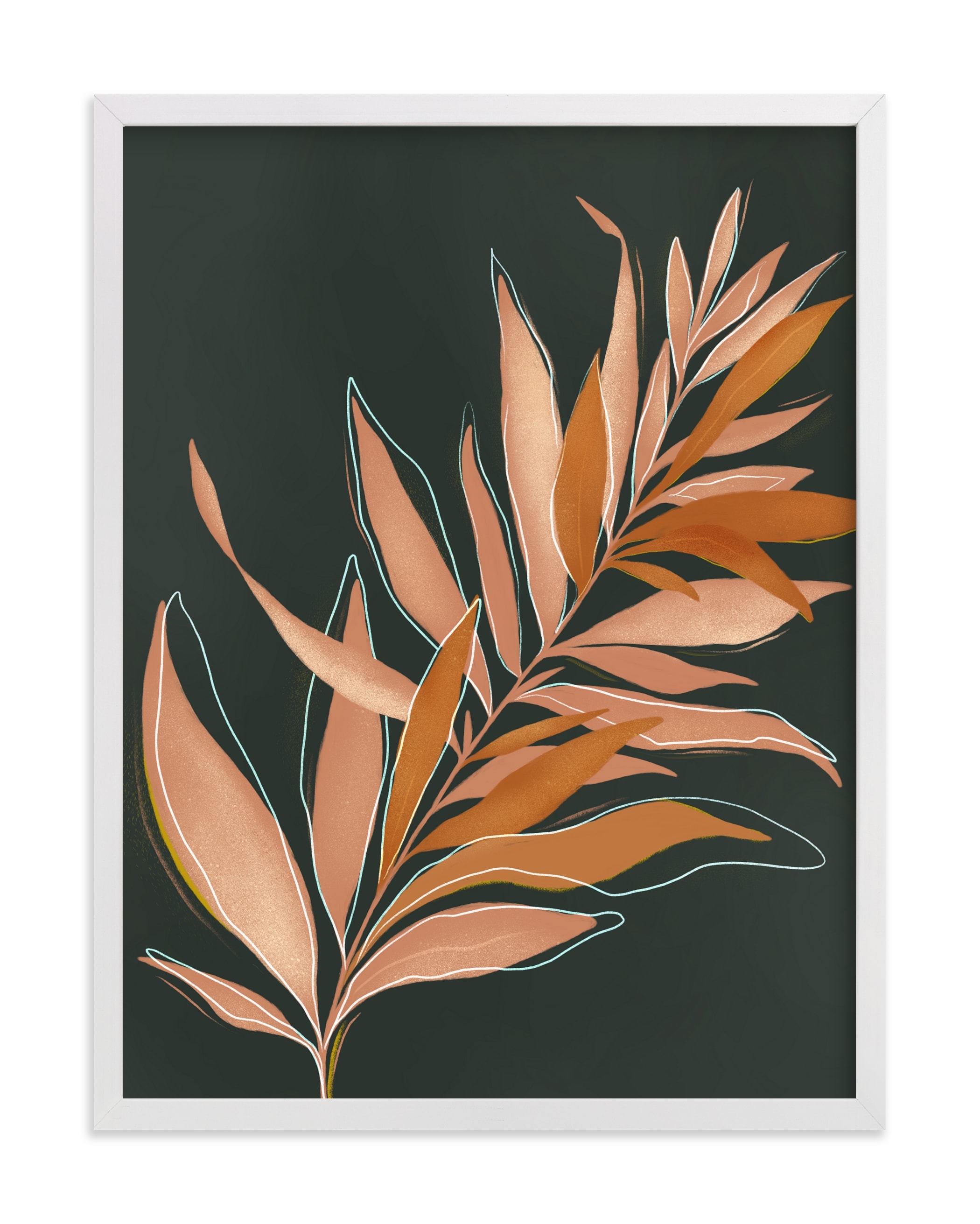 Falling Fern Limited Edition Fine Art Print 1 - Image 0