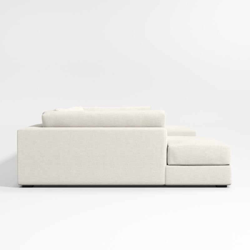 Oceanside Deep Low 3-Piece U-Shaped Sectional Sofa with Double Corner Bumper - Image 4