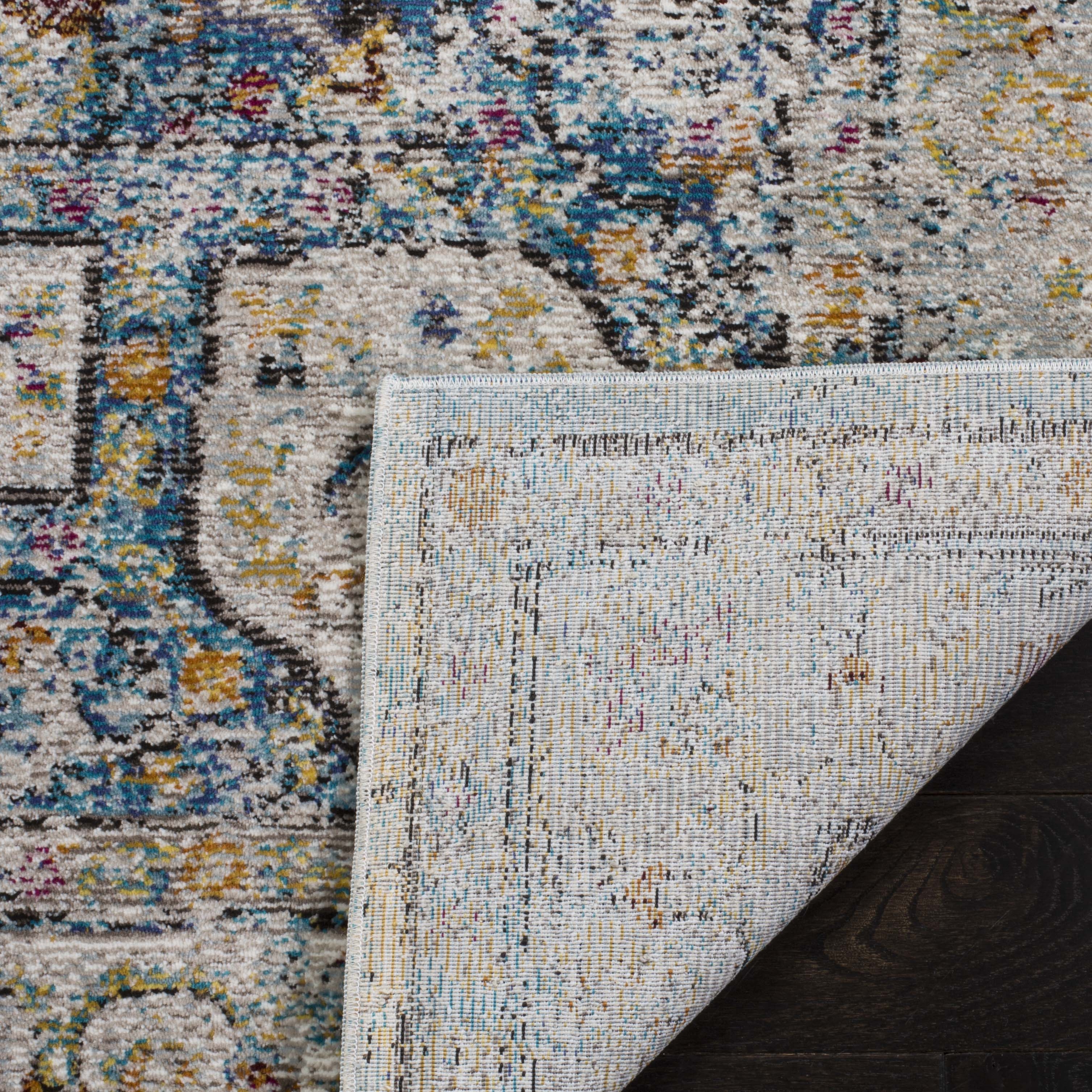 Arlo Home Woven Area Rug, ARA106E, Cream/Red,  6' 5" X 6' 5" Square - Image 2