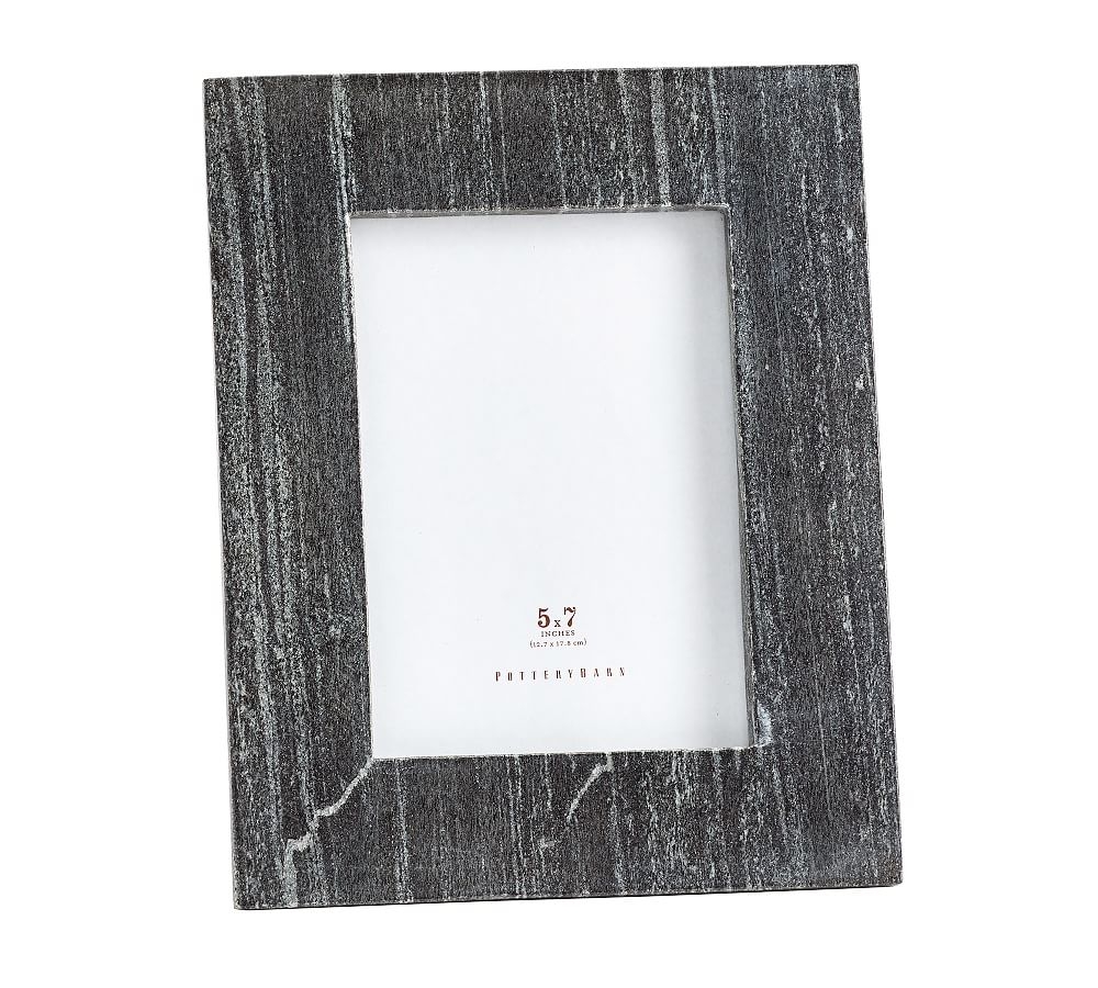 Marble Picture Frame, Black, 5" x 7" - Image 0