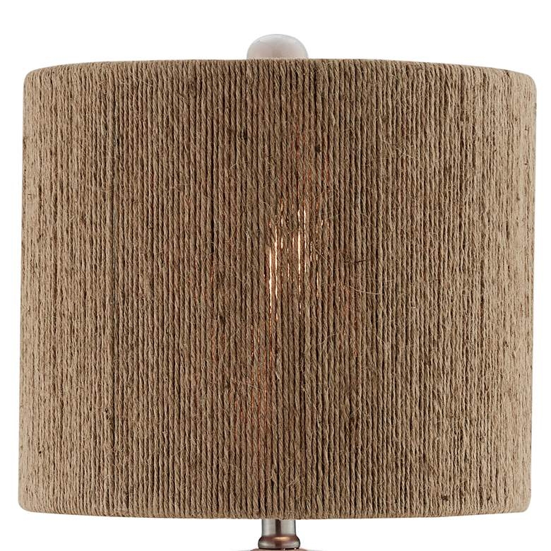 Lite Source Donnie Rusted White Ceramic Table Lamp - Image 2