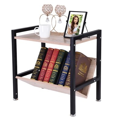 Bedside Table End Table With Storage Rack - Image 0