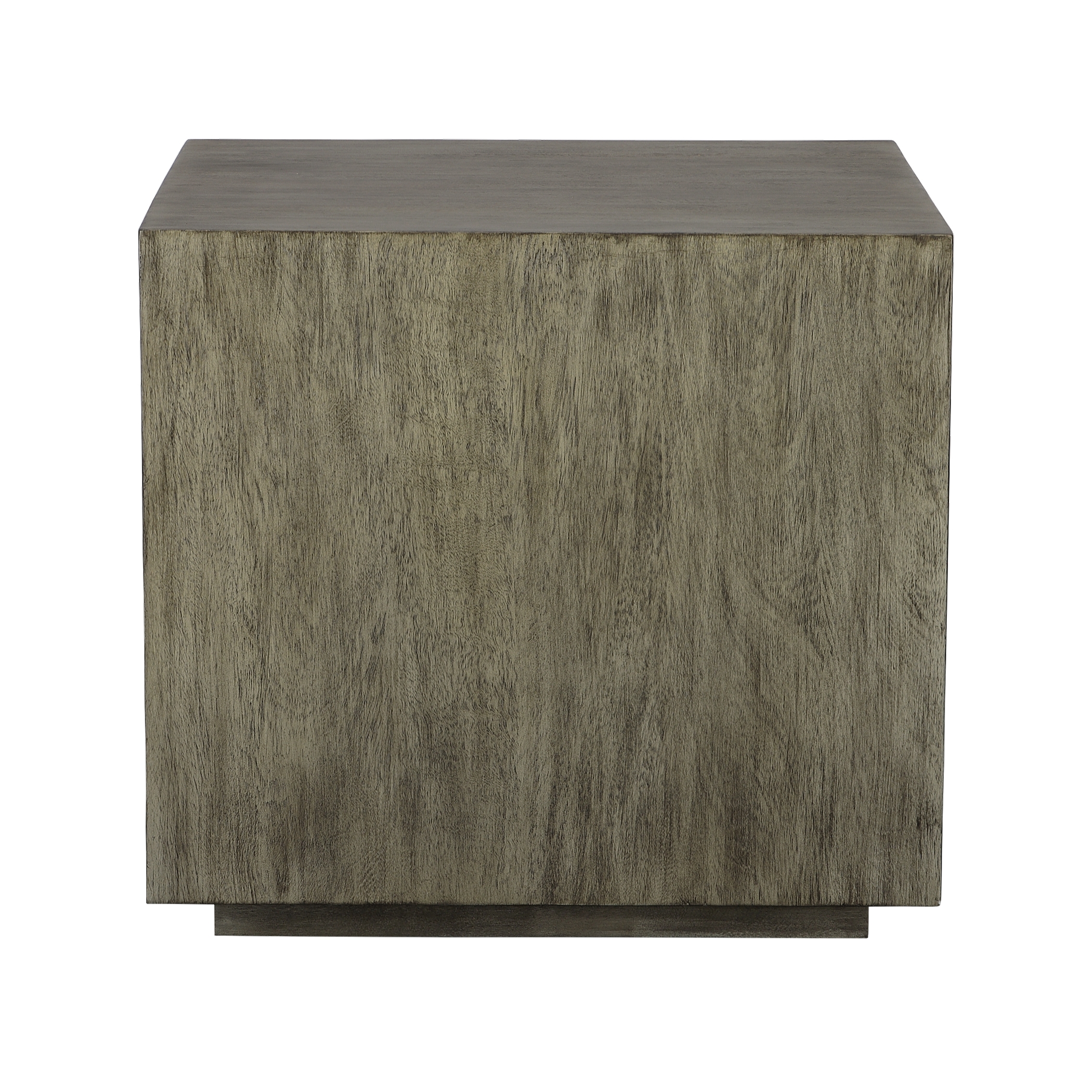 Kareem Modern Gray Side Table - Image 2