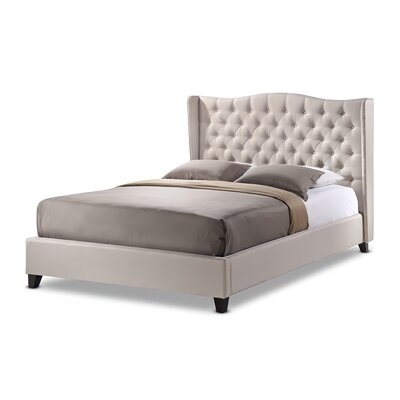 Otilla Queen Tufted Upholstered Platform Bed - Image 0